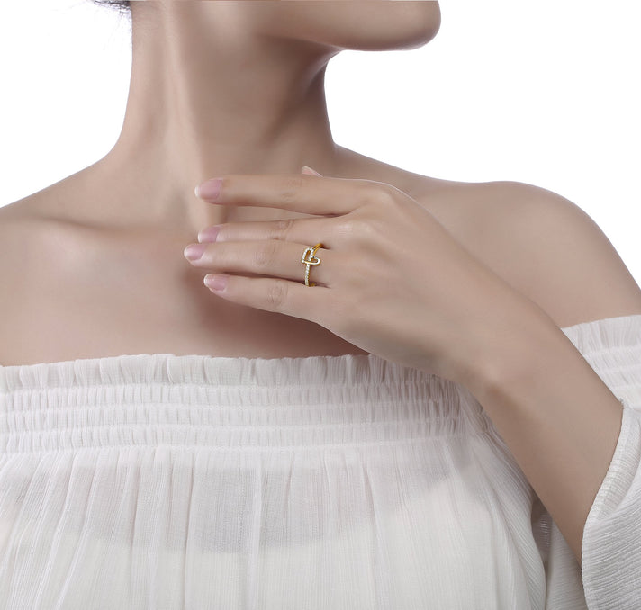 Smilling Light Ring 10K 0.12ctw