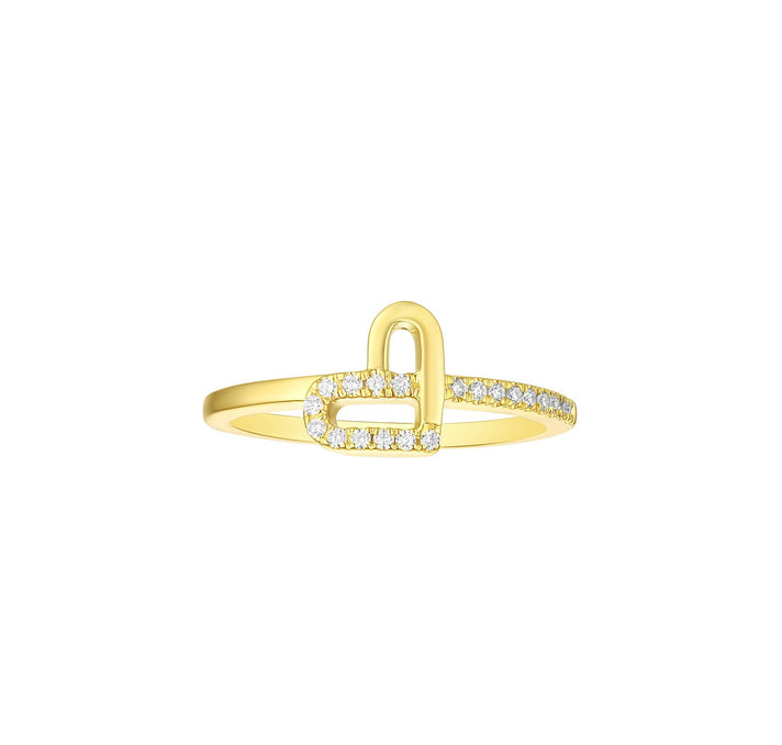 Smilling Light Ring 10K 0.12ctw