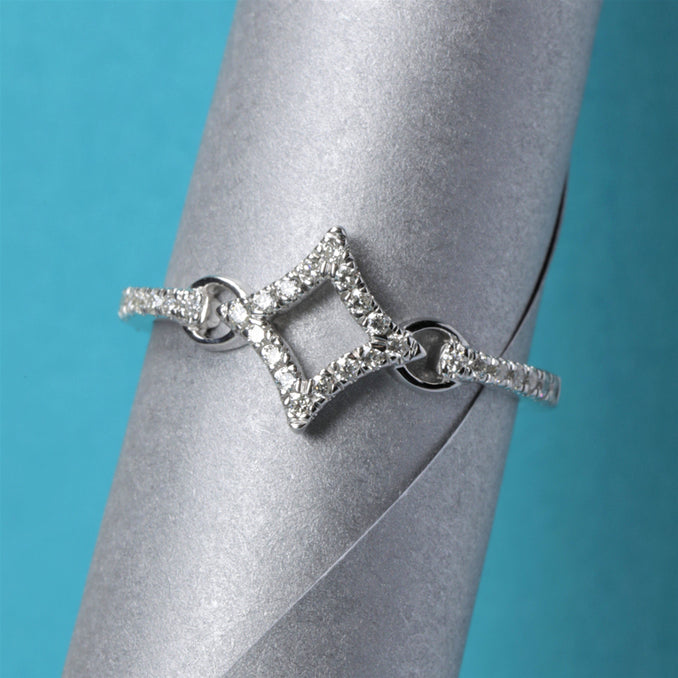 Sparkle Link 0.20ctw Lab Grown Diamond Ring <br> R-00690WHT