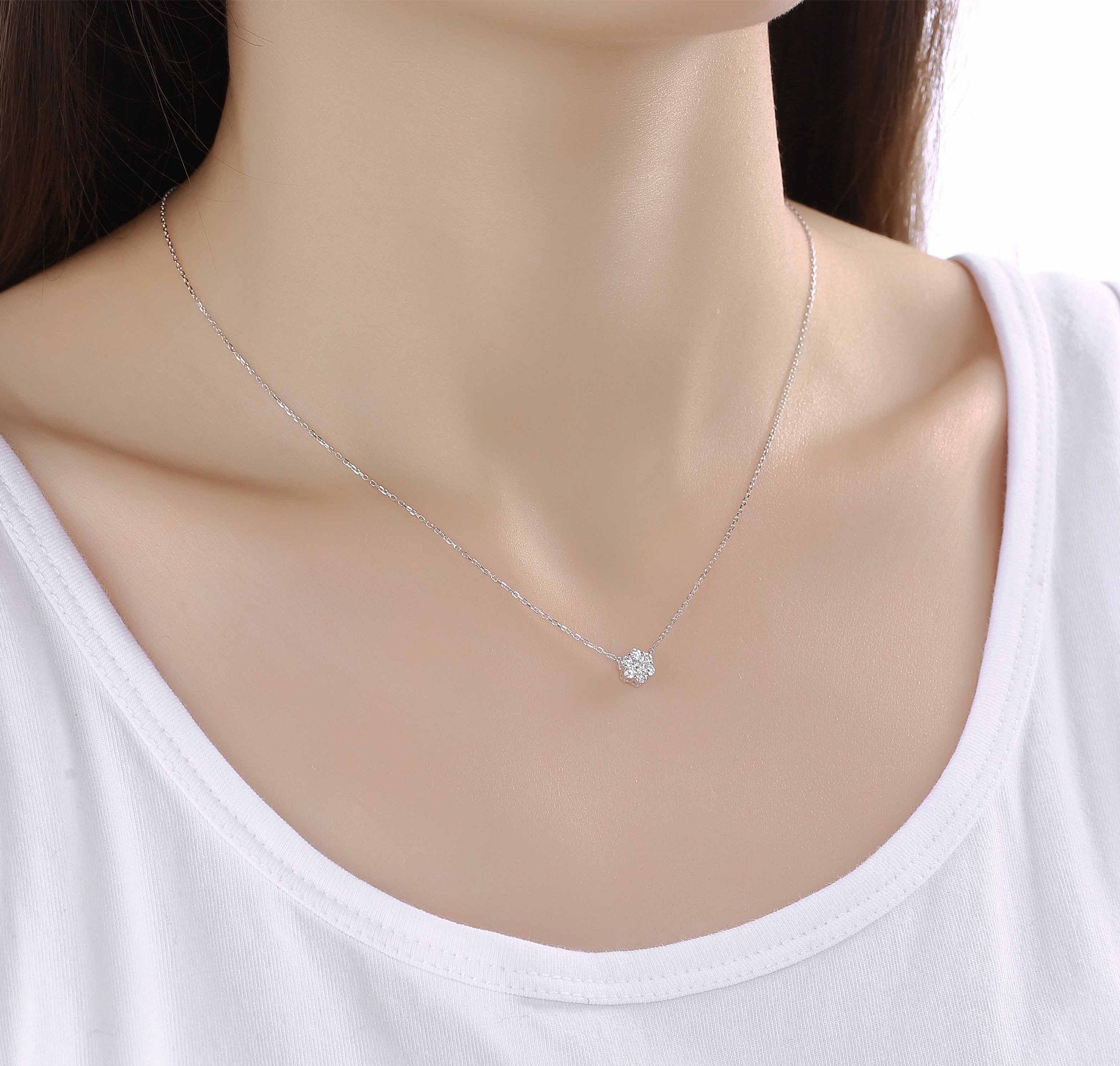 スマイリングロックス Lab Grown Diamond Necklace by Smiling Rocks