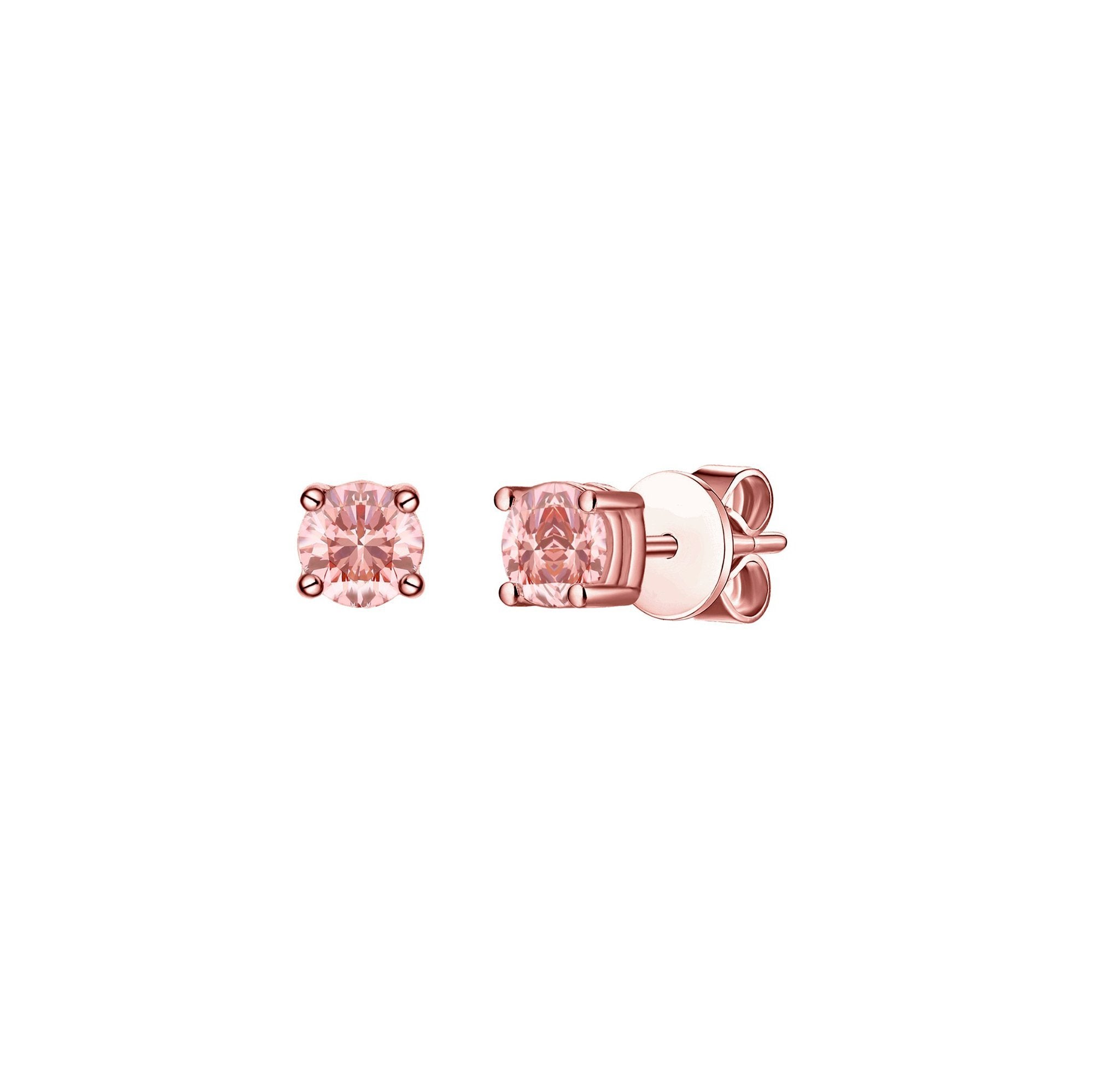 Pink  Earring 14K 0.30ctw 