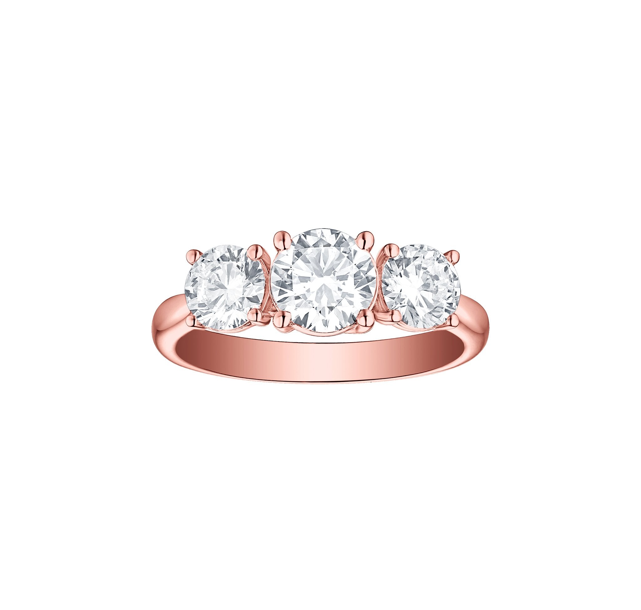 Engagement 2ct Three Stone Ring <br> R-00036WHT