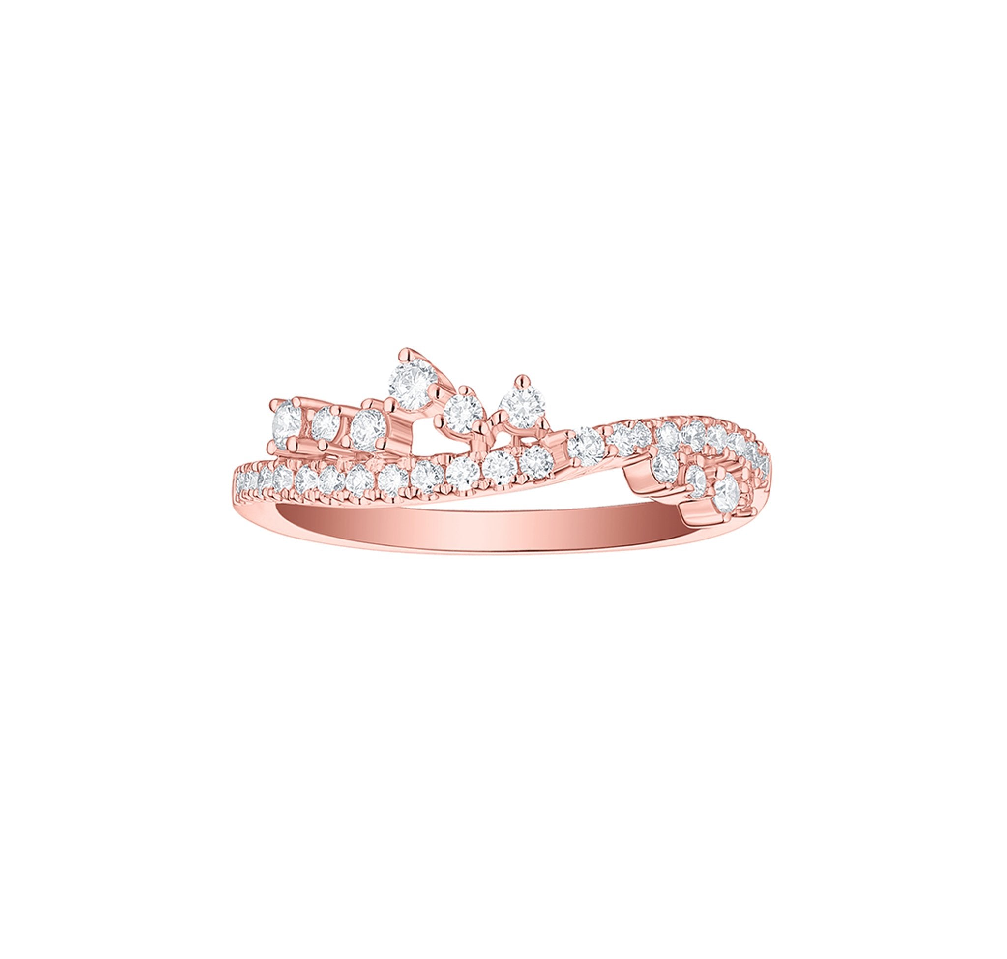 Smiling Rocks Lab Grown Diamond Drizzle Fashion Ring in 10k 0.39ctw White Gold