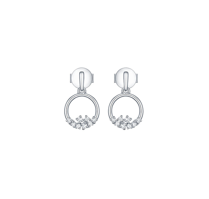 Drizzle 0.14ct Lab Grown Diamond Earrings <br> E-00227WHT
