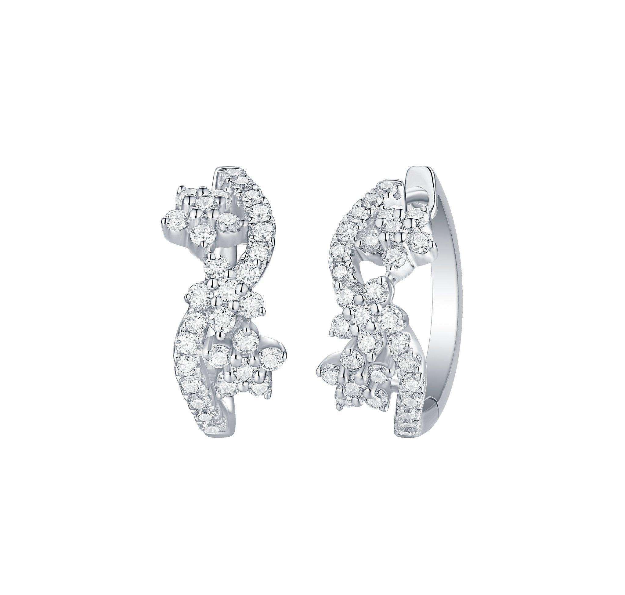 Drizzle 0.74ct Lab Grown Diamond Earrings <br> E-00343WHT