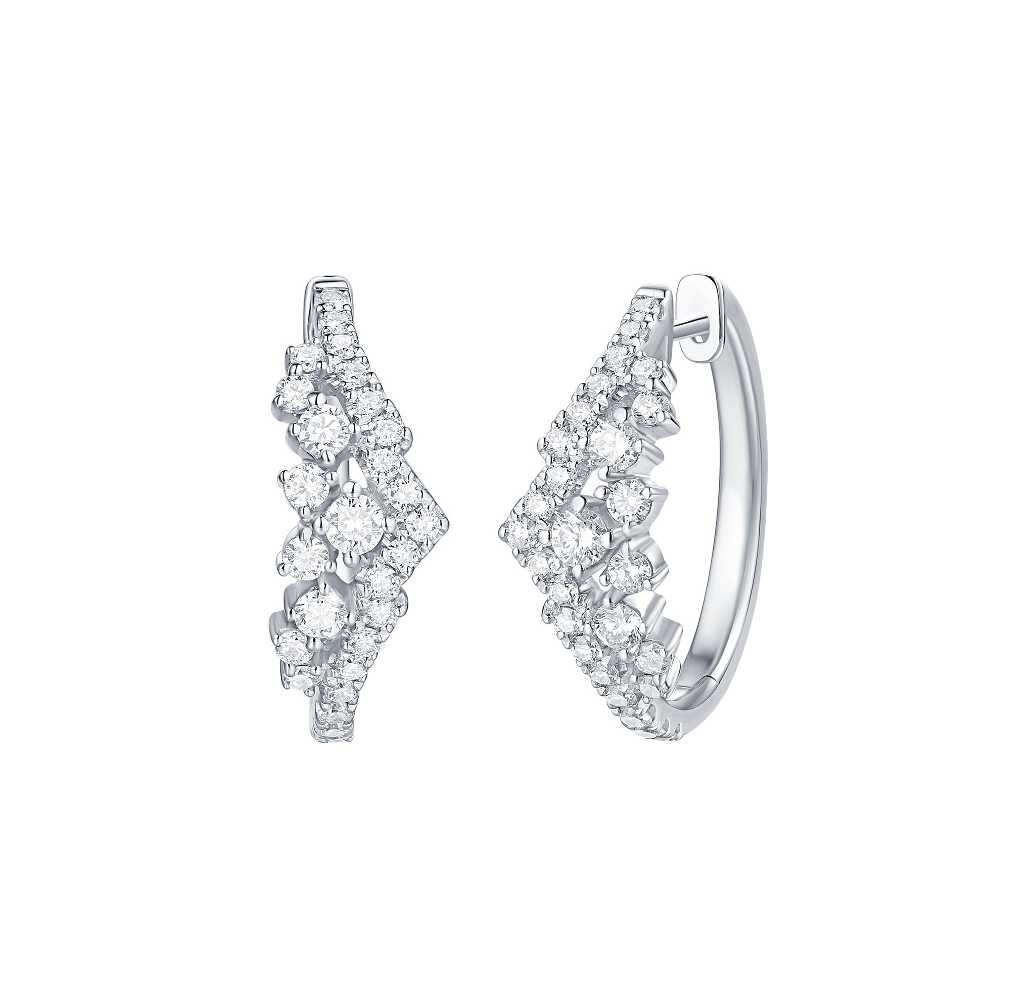 Drizzle 0.82ct Lab Grown Diamond Earrings <br> E-00349WHT