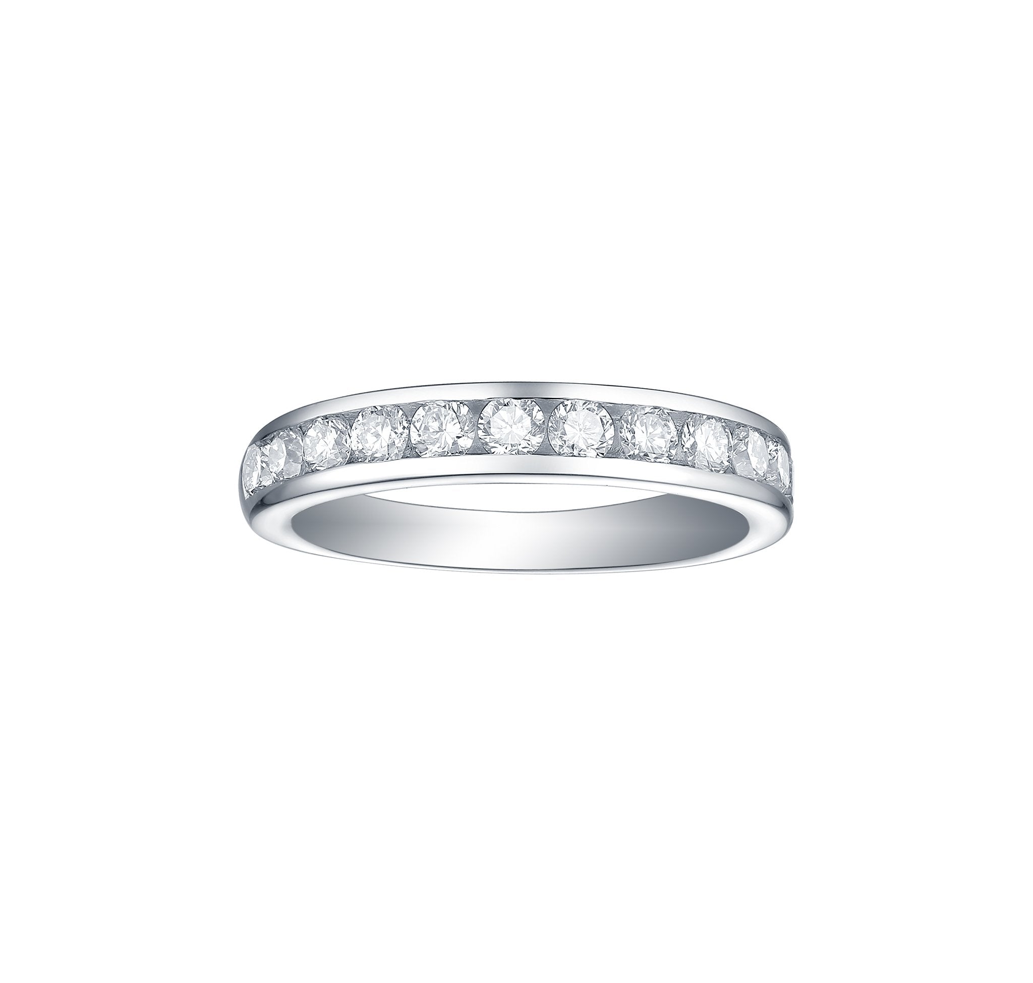 Essentials 1ct Half Eternity Channel Band <br> R-00026WHT
