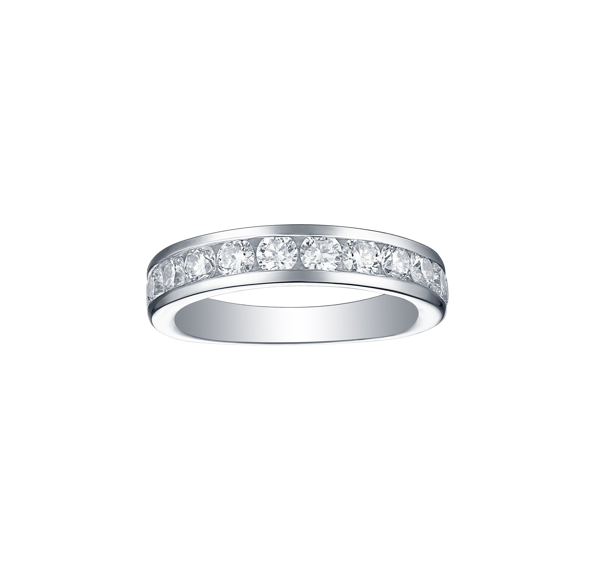 Essentials 1.50ct Half Eternity Channel Band <br> R-00027WHT