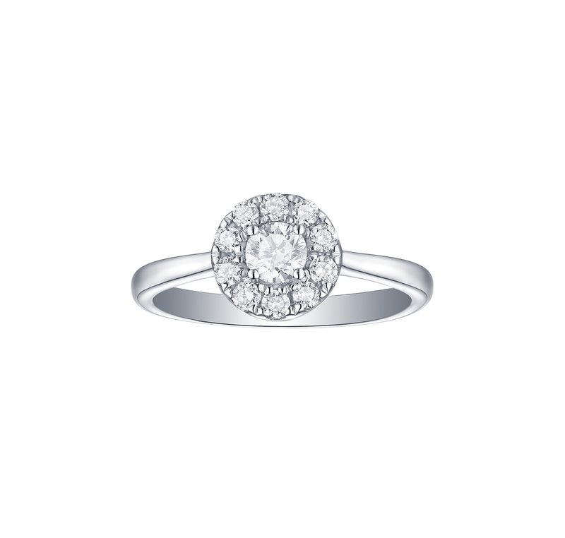 Diamond Shape リング スマイリングロックス Shop Halo Engagement Diamond Rings