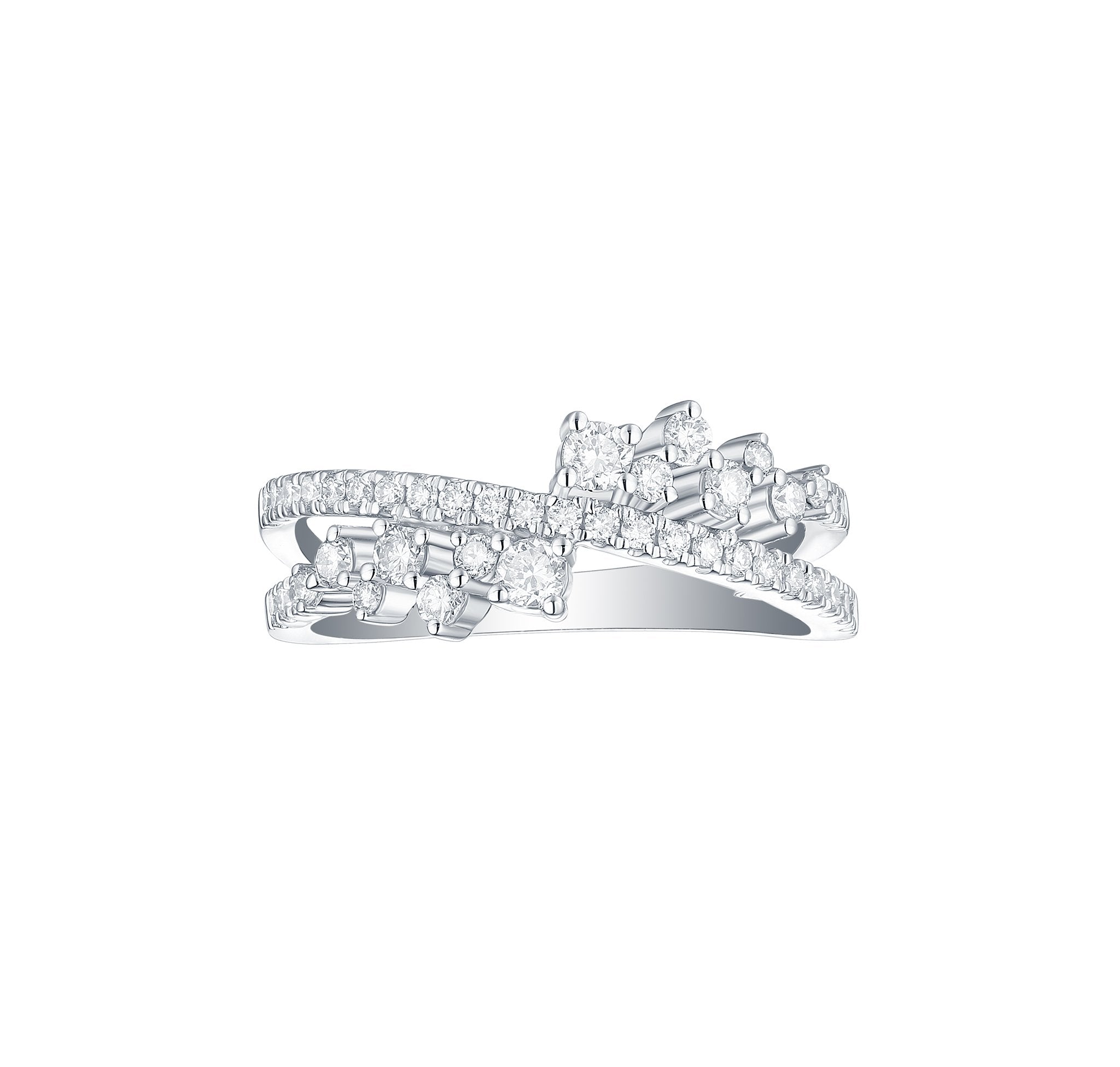 Drizzle 0.56ct Lab Grown Diamond Ring <br> R-00356WHT