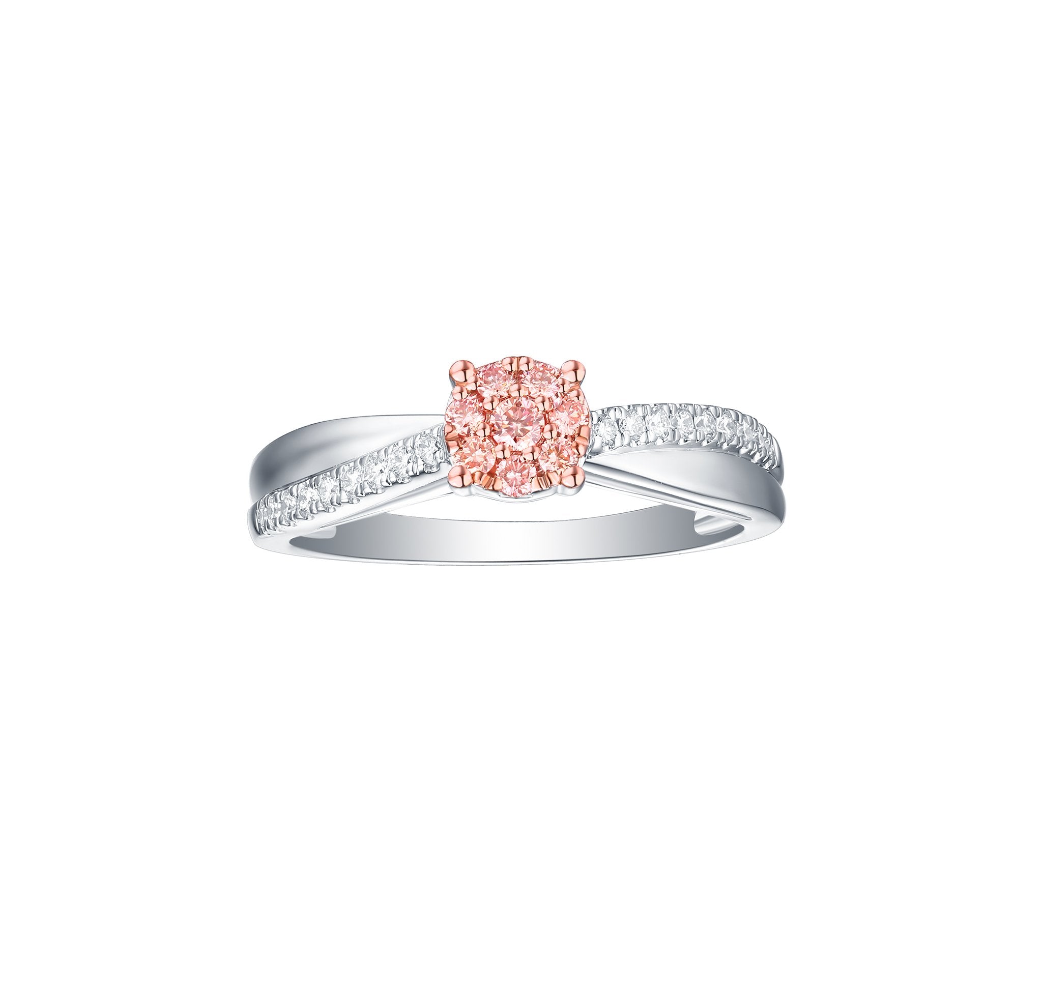 Souffle Pink 0.27ctw Lab Grown Diamond Ring <br> R-00503PNK