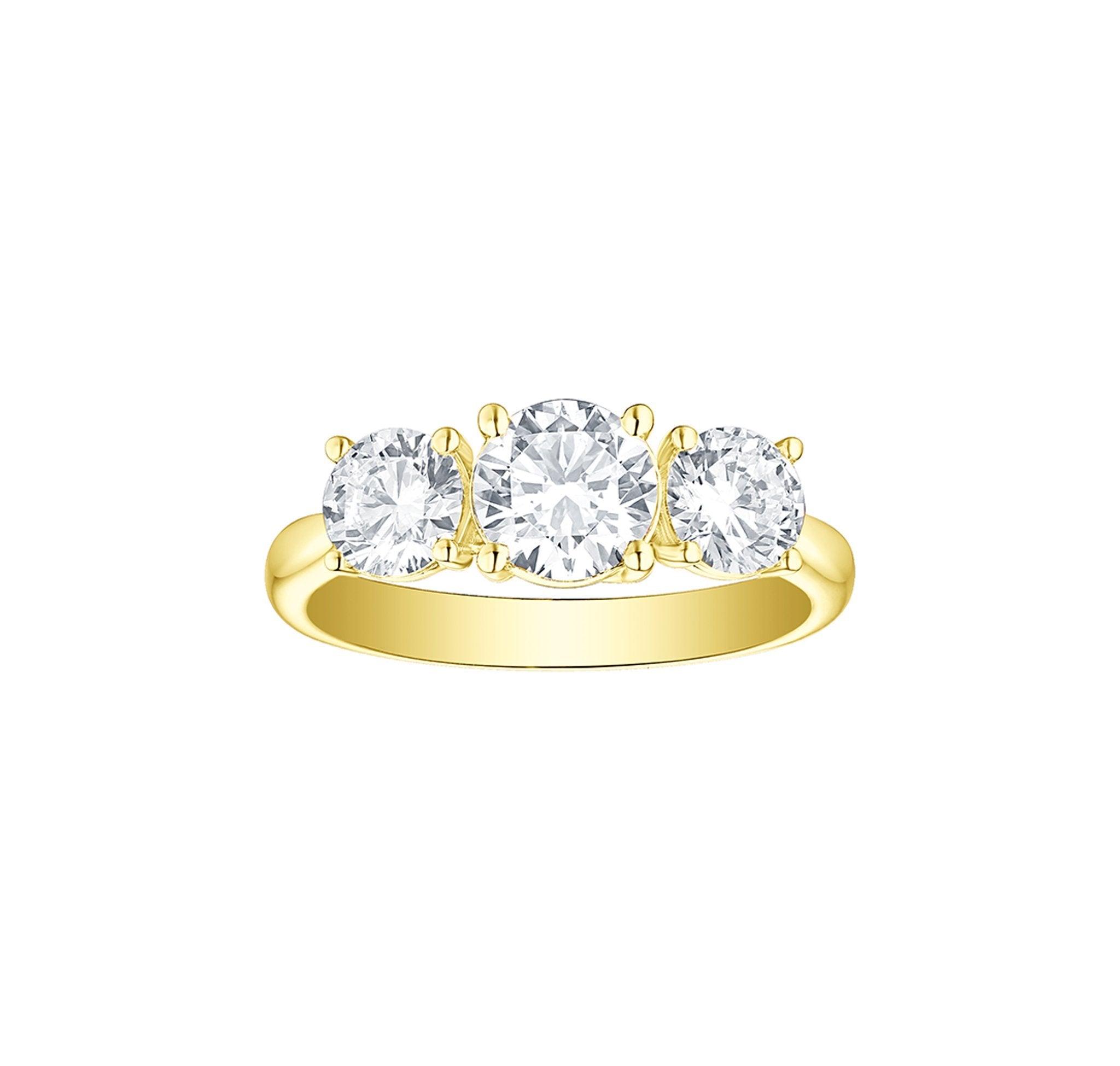 Engagement 2ct Three Stone Ring <br> R-00036WHT